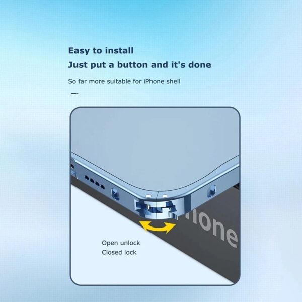 Magnetic Charging Aluminium Case Cover for iPhone - Image 2