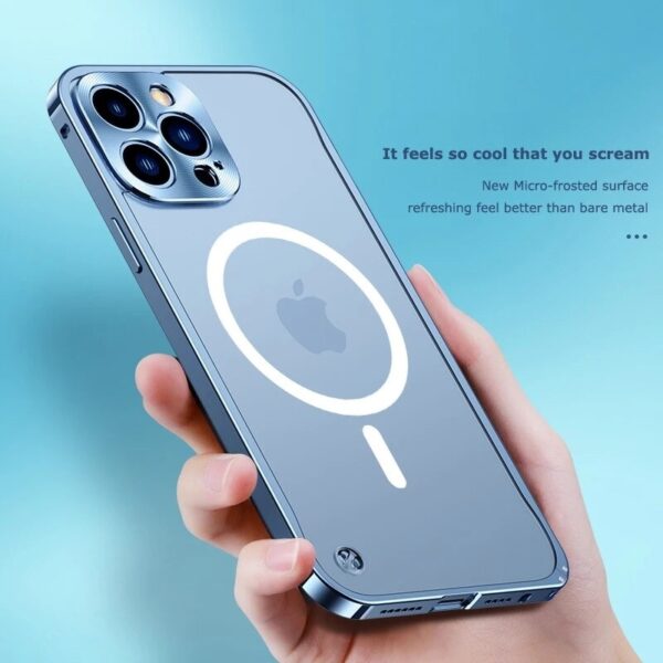Magnetic Charging Aluminium Case Cover for iPhone - Image 3