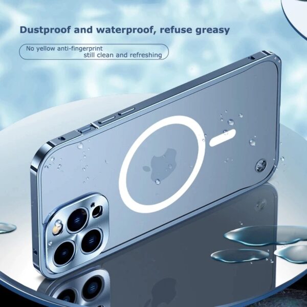 Magnetic Charging Aluminium Case Cover for iPhone - Image 4