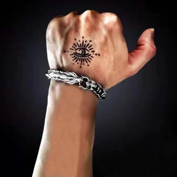 Mens Viking Dragon Keel Chain Link Bracelet - Image 5