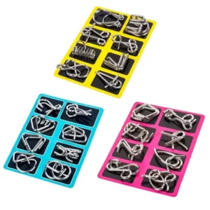 Metal Brain teaser Puzzles Ring Educational Toys