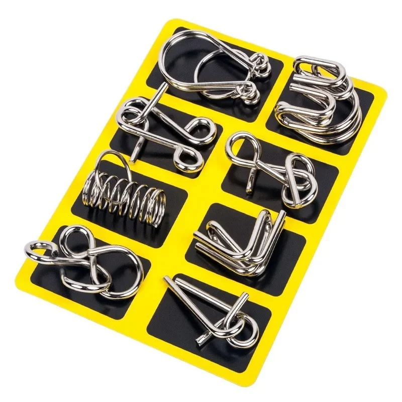 Metal Brain teaser Puzzles Ring Educational Toys - Image 2