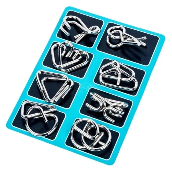 Metal Brain teaser Puzzles Ring Educational Toys - Image 4
