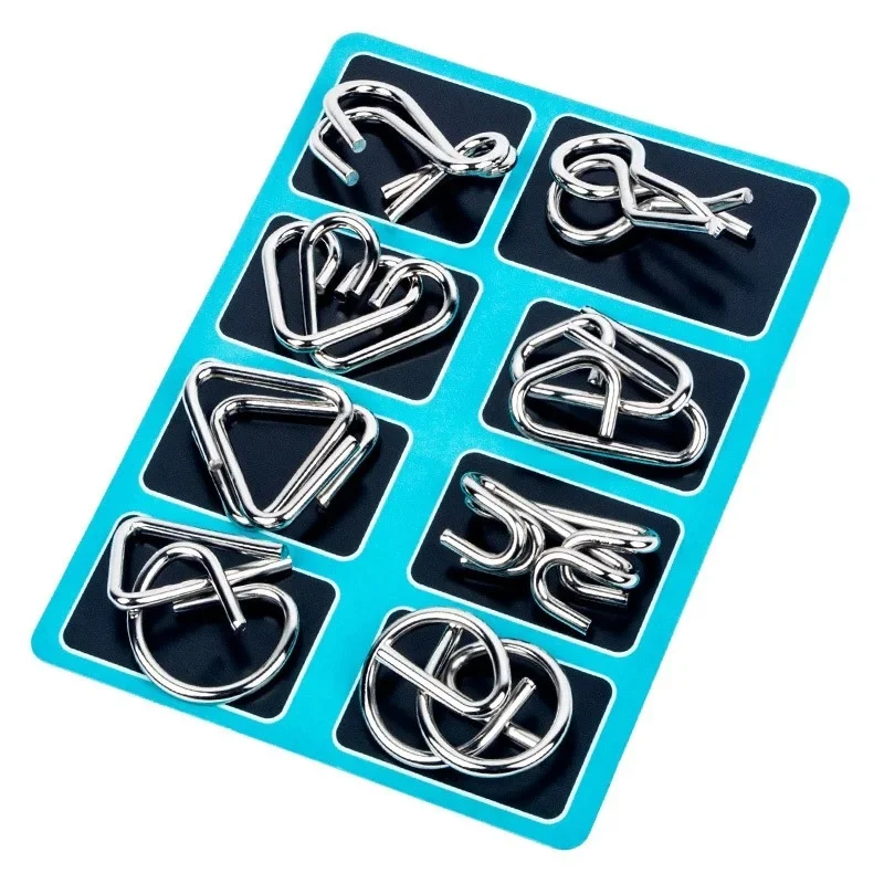 Metal Brain teaser Puzzles Ring Educational Toys - Image 4