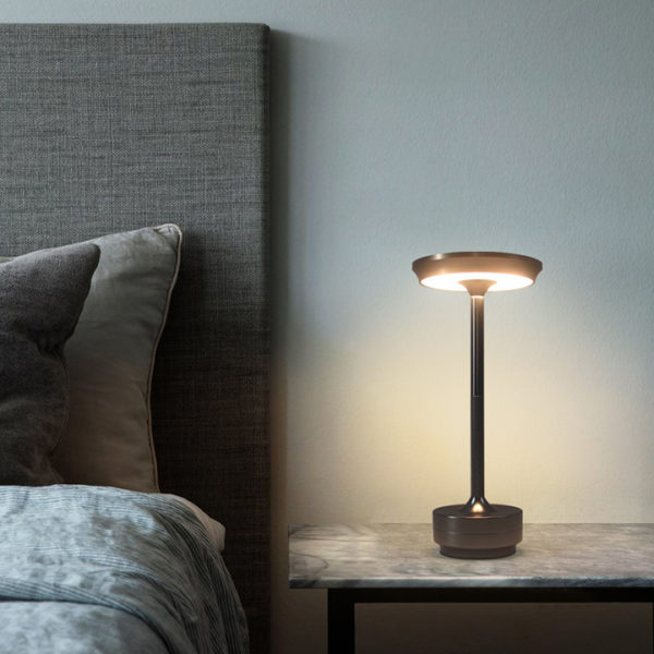 Metallic Cordless Rechargeable Waterproof Table Lamp - Image 3