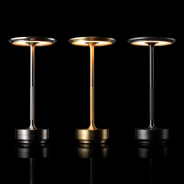 Metallic Cordless Rechargeable Waterproof Table Lamp - Image 7