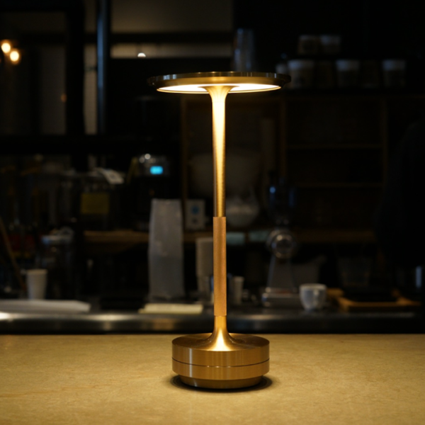 Metallic Cordless Rechargeable Waterproof Table Lamp - Image 8