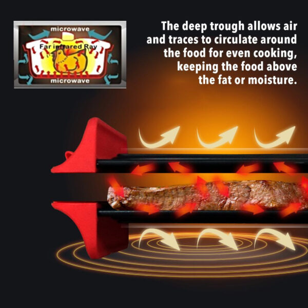Microwave Non-Stick Long Grill - Image 3