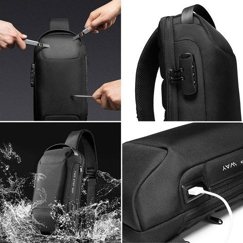 Multifunction Anti-theft USB Shoulder Bag - Image 3