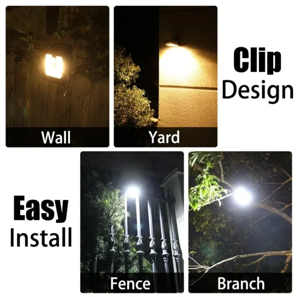 Outdoor Solar Clip-On Light with Motion Sensor - Image 2