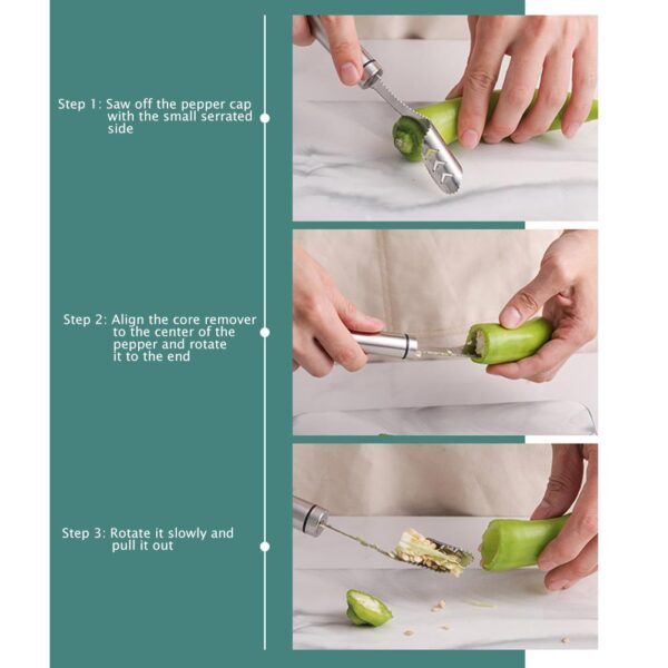 Pepper Seed Corer Remover - Image 5