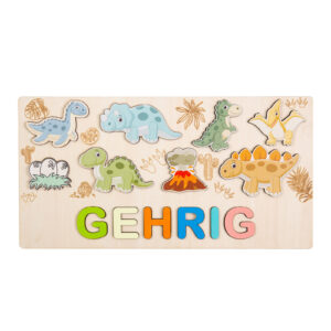 Personalized Wooden Animal Custom Name Puzzle