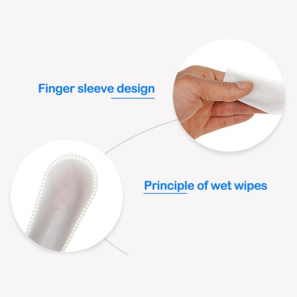 Pet Dental Cleaning Finger Wipes - Image 3