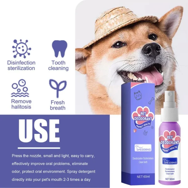 Pet Oral Cleaning Freshener Spray - Image 2