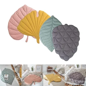 Pets and Kids Leaf Shape Washable Warm Floor Kennel Pad