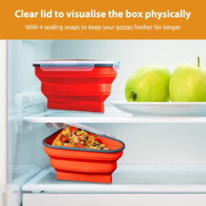 Pizza Pack - Collapsible Silisone Container For Pizza