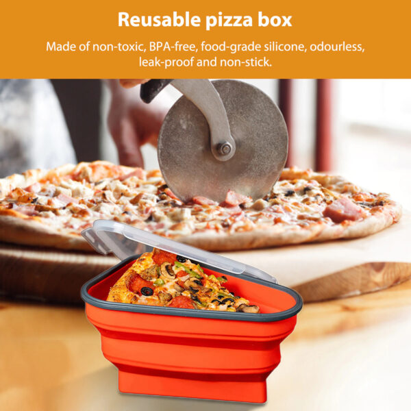Pizza Pack - Collapsible Silisone Container For Pizza - Image 2