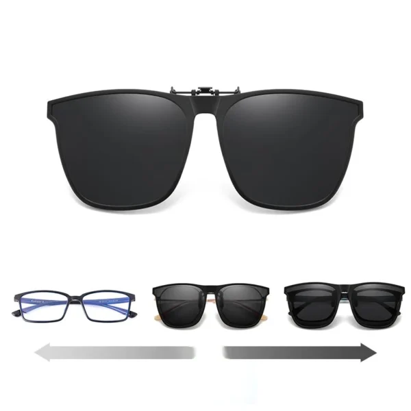 Polarized Clip-on Flip Up Sunglasses - Image 9