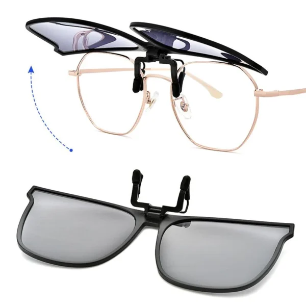 Polarized Clip-on Flip Up Sunglasses - Image 4