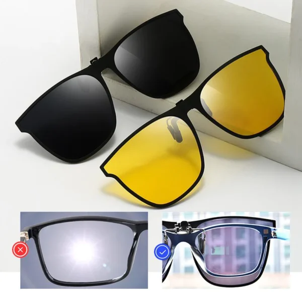 Polarized Clip-on Flip Up Sunglasses - Image 6