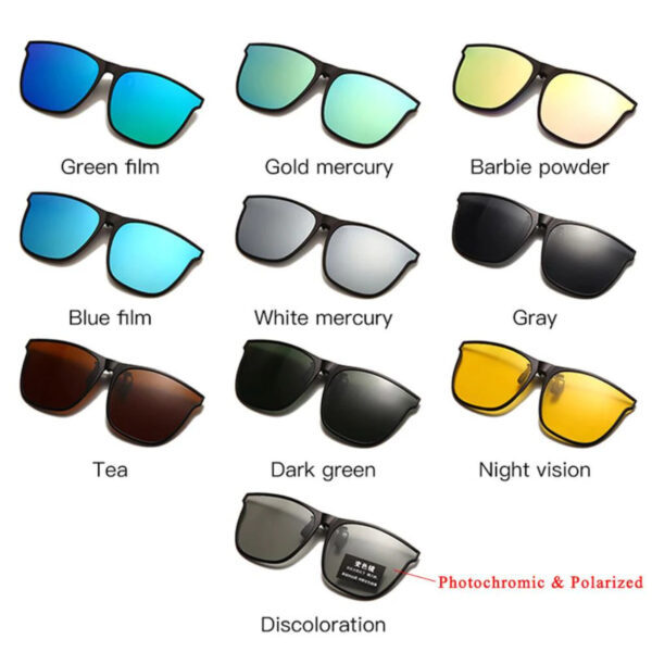 Polarized Clip-on Flip Up Sunglasses - Image 8
