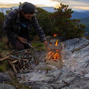 Portable Camping Stainless Steel Wood Stove