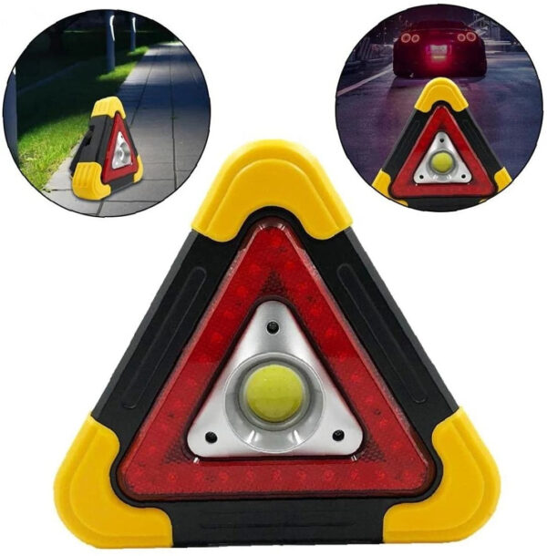 Portable Car Triangle LED Warning Light - Image 2