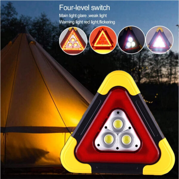 Portable Car Triangle LED Warning Light - Image 3