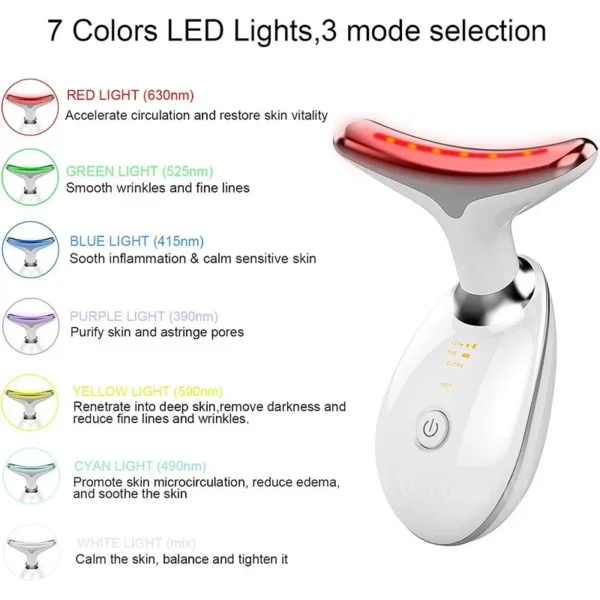 Red Light Therapy Facial Massager – Sculpting Wand for Face & Neck Rejuvenation - Image 3
