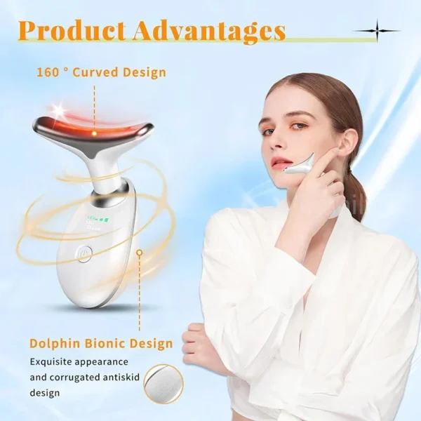Red Light Therapy Facial Massager – Sculpting Wand for Face & Neck Rejuvenation - Image 4