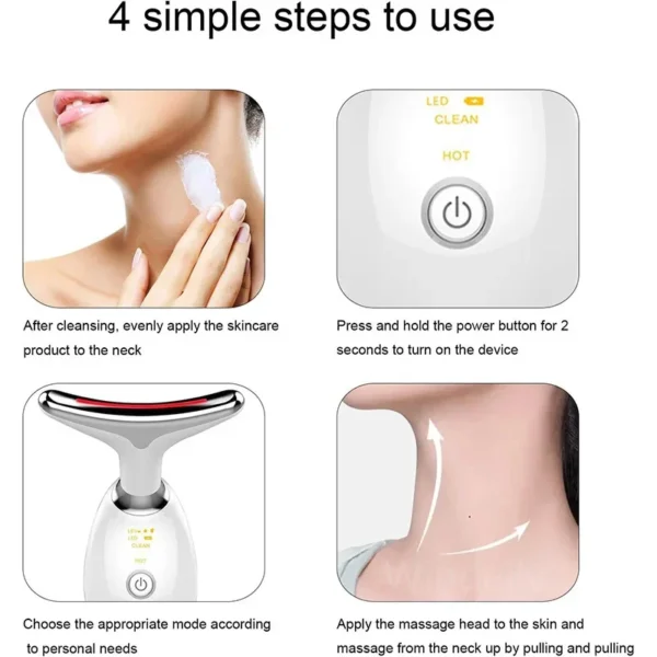 Red Light Therapy Facial Massager – Sculpting Wand for Face & Neck Rejuvenation - Image 6