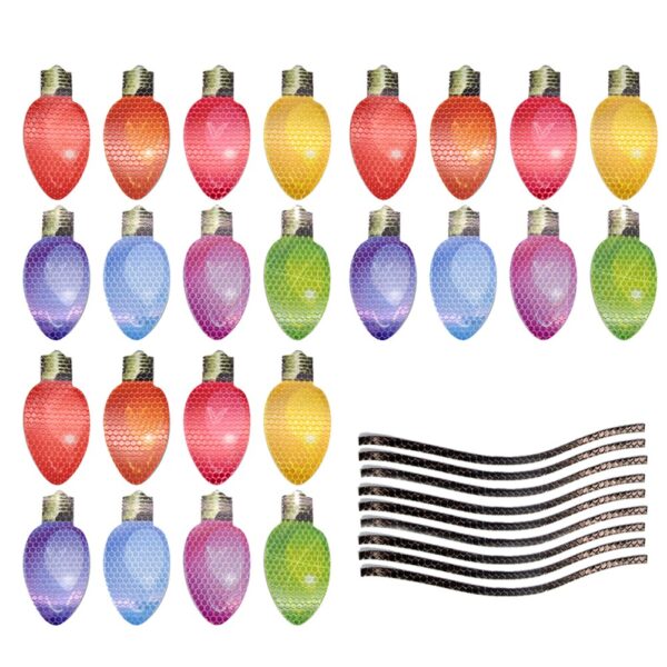 Reflective Light Bulb Magnet Decorations - Image 2