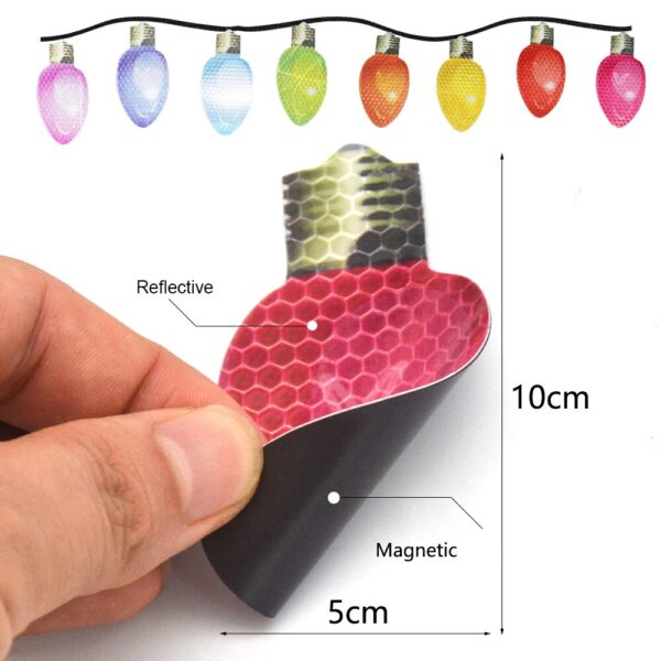 Reflective Light Bulb Magnet Decorations - Image 4