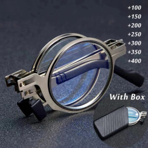 Screwless Titanium Ultra Light Folding Glasses
