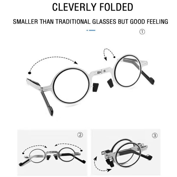 Screwless Titanium Ultra Light Folding Glasses - Image 5