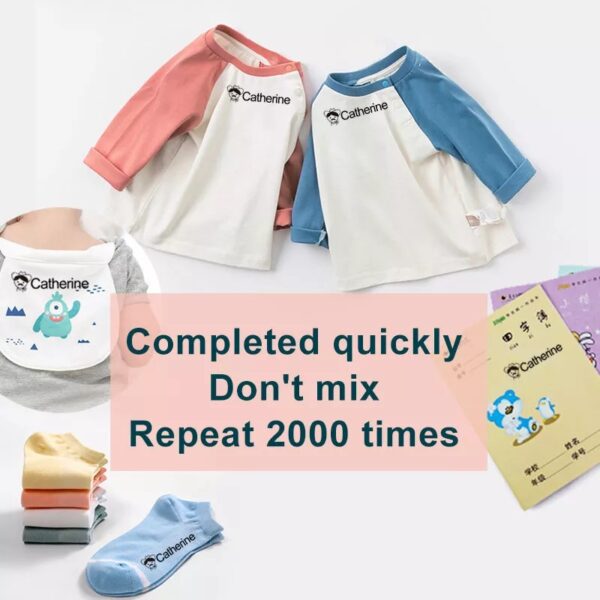 Self Inking Clothes Labelling Custom Personalised Name Stamp - Image 2