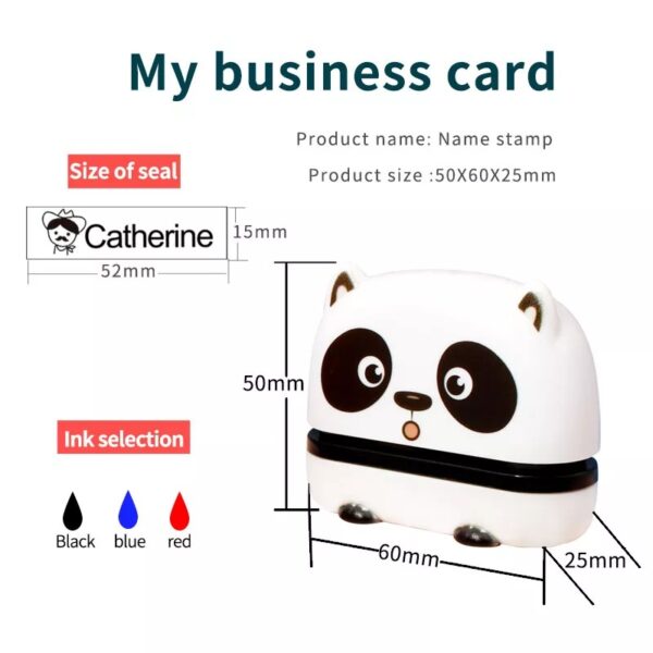 Self Inking Clothes Labelling Custom Personalised Name Stamp - Image 3