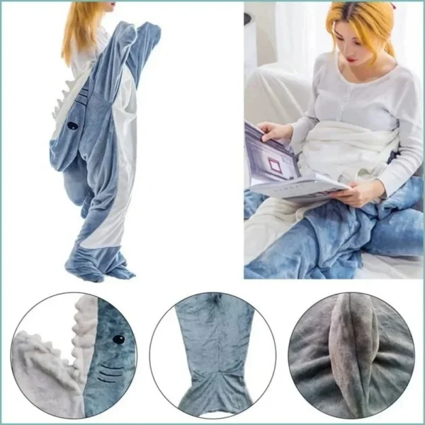 Shark Blanket Hoodie - Image 5
