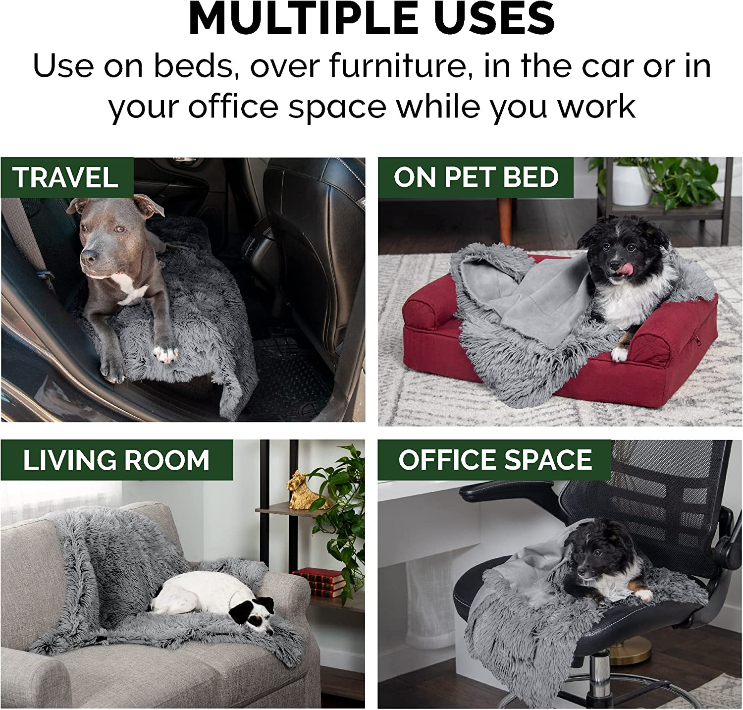 Sofa Plush Calming Dog Blanket - Image 3