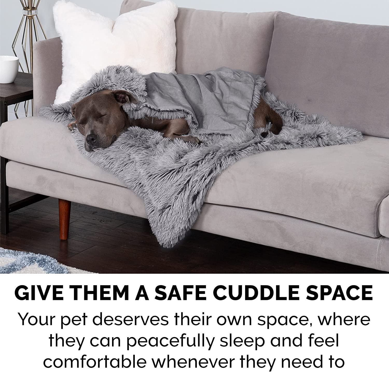 Sofa Plush Calming Dog Blanket - Image 6
