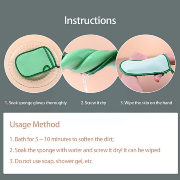 Soft Shower Gloves - 4 PCS - Image 3