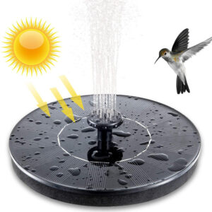 Solar Powered Bird Bath Water Fountain