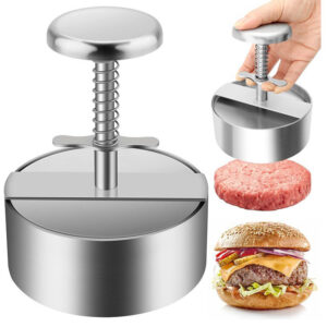 Stainless Hamburger Press Burger Patty Maker