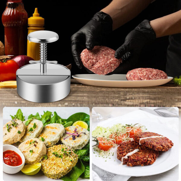 Stainless Hamburger Press Burger Patty Maker - Image 5
