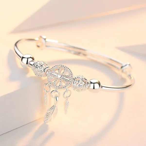 Sterling Silver Dreamcatcher Charm Bracelet - Image 6