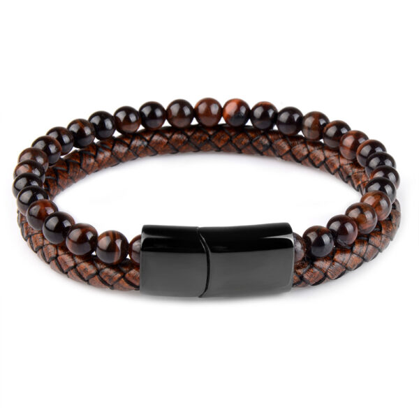 Tiger Eye Natural Lava Bracelet - Image 5