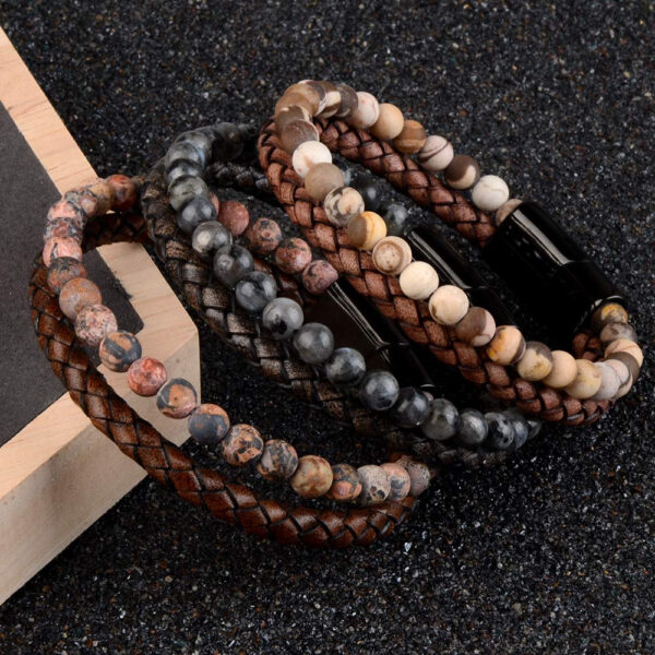 Tiger Eye Natural Lava Bracelet - Image 6