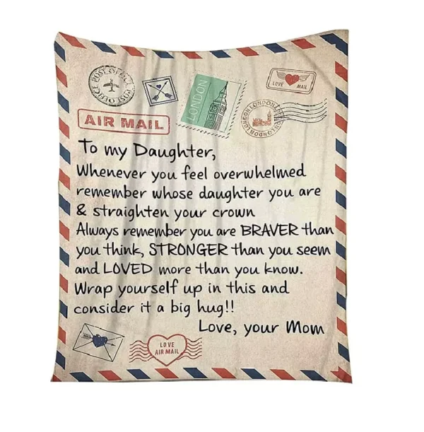 To My Daughter - Warm Gift Blanket - Image 3