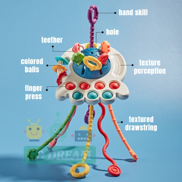 UFO Silicone Pulling Toy - Image 7