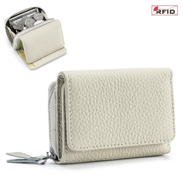 Unisex Pebble Leather Wallet - Image 5